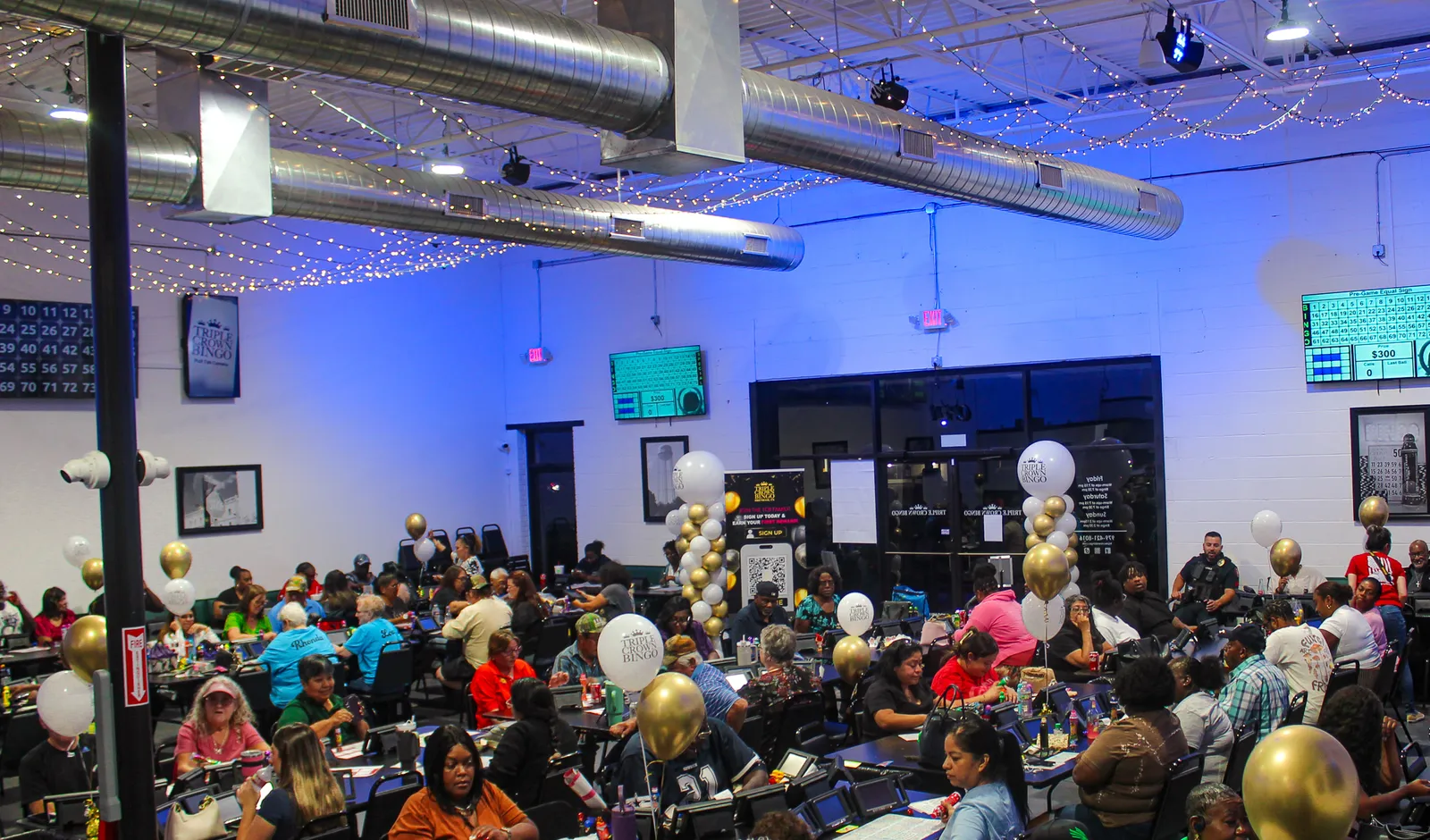 Inside the Triple Crown Bingo Brenham hall
